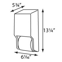 Palmer Fixture RD0325 Metal Two Roll Standard Tissue Dispenser