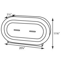 Palmer Fixture RD0327 Twin 9" Jumbo Tissue Dispenser
