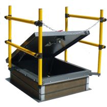 RHG-4-STH Galvanized Steel Hatch with Integrated Railing 36"W x 36"L