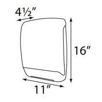 Palmer Fixture 0179  Plastic Multifold Towel Dispenser