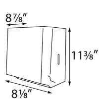 Palmer Fixture TD0185 Metal Crank Roll Towel Dispenser