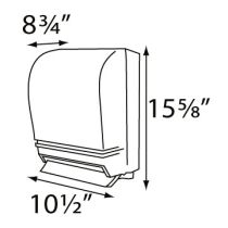 Palmer Fixture 0215 Auto-Transfer Push Bar Roll Towel Dispenser