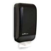 Palmer Fixture TD0177-02 ExiTowel Mini-Fold Towel Dispenser - Black Translucent