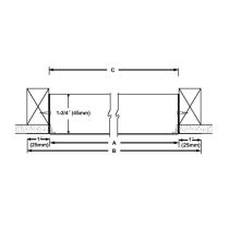 Concealed Frame Access Panel for Wallboard with Cam Latch 24" x 24"