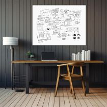 Wall-mounted Glass Board